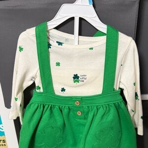 Baby  Green Shamrock Dress